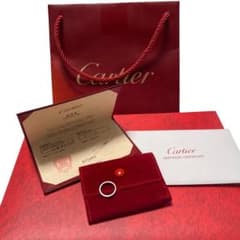 Cartier プラチナCドゥリング ダイヤモンド2石7号 付属品付き箱無し 