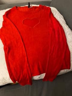 胸元上　ハート透け　H&M カットソーのサムネイル