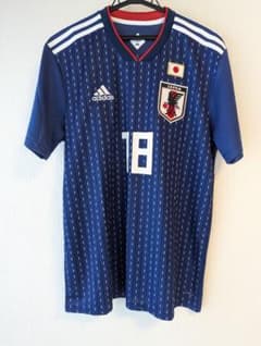 美品】2018 サッカー 日本代表 天野純 ユニフォーム 18番 XOサイズ