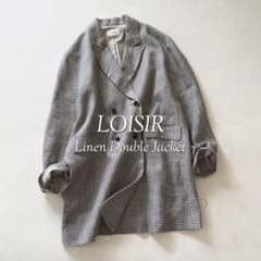 24SS❣️定価49500円 LOISIR リネンダブルブレストジャケット - メルカリ
