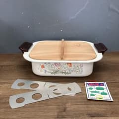 E-2 昭和レトロ 山博産業 WARE おでん鍋 木蓋 仕切り付き ホーロー鍋 m83285522938_1.jpg?1783482255