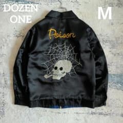 ダズンワン ナイロンジャケット サテン生地 刺繍ロゴ radiall 日本製 M