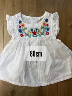 西松屋　花柄刺繍 チュニック 80cmのサムネイル