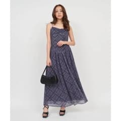 Royal Party チェックチュールパット付キャミマキシワンピースのサムネイル