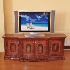 アマルフィ 4ドアサイドボード ウォールナット ローボード 222-1202