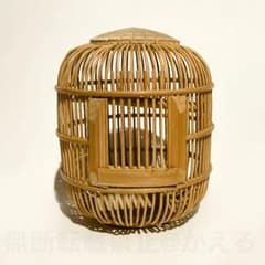 竹製のミニ鳥かごのサムネイル