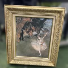 世界の名画】ドガエトワール 複製画 絵画 額付き - メルカリ