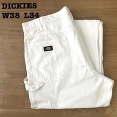 B*ス様 Dickies ディッキーズ ペインターパンツ 白 W38 L34 ワ - メルカリ