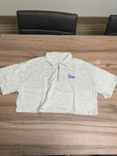 INGNI ハーフジップ 半袖Tシャツ グレー Mサイズのサムネイル