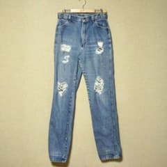 80s RUSTLER デニムパンツ　ダメージ　W35 L80のサムネイル