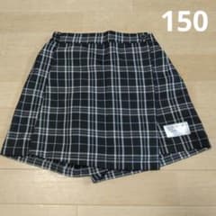 チェック柄 キュロットスカート 150cmのサムネイル