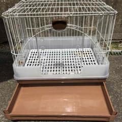 小動物用ゲージ ゴミ捨て楽々 引き出し付き♡のサムネイル