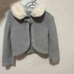 ベビー　ニットアウター ファー付きのサムネイル