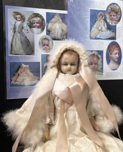 アンティークイギリス希少当時物ワックスドールビスクドールレトロ創作