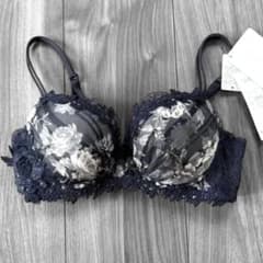 ワコール    パルファージュ　D65 ワコール パルファージュPARFAGE 花柄レース ブラジャー D65 ネイビー
