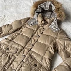 バーバリーブルーレーベル ダウンジャケット ノバチェック 38 - メルカリ