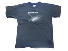 90s】ヴィンテージ Tシャツ “YOU ARE HERE” 銀河プリント - メルカリ