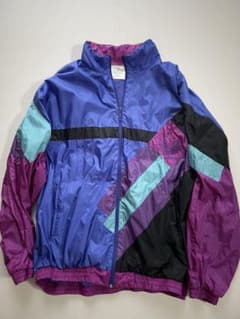 adidas アディダス 80s〜90s トレフォイル ナイロン　ビッグサイズ