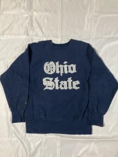 90s championリバースウィーブ ネイビー ohio stateオハイオ - メルカリ