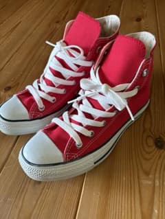 【美品】コンバース オールスター ハイカット レッド 赤 24cm