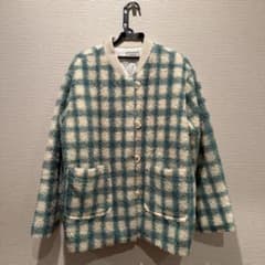FROM BEGINNING チェック柄 ボアジャケットコート 韓国ブランドのサムネイル