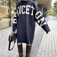 Spick & Span  ビッグロゴニットワンピースのサムネイル
