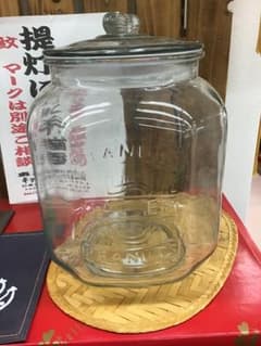 Antique glass container, 5 liters, retro style, item number 1009