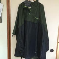 yuさま☆☆☆レインポンチョ M カーキ×ブラックのサムネイル