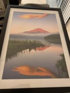赤富士　富士山写真　B4サイズのサムネイル