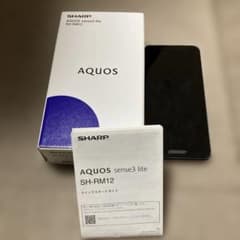 AQUOS sense3 liteブラック 本体 SH-RM12モデル - メルカリ