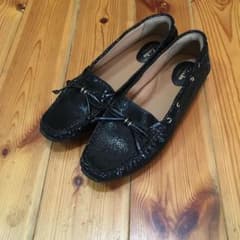 美品 モカシン ローファー ブラックのサムネイル