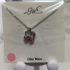未開封 Glitz Wave クローバー ネックレス ピンクのサムネイル