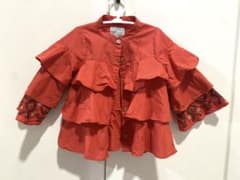 OCEAN & GROUND フリル 刺繍長袖シャツ　ブラウス キッズ100㎝のサムネイル