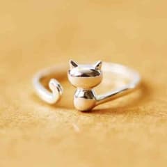 猫 リング シルバー 指輪のサムネイル