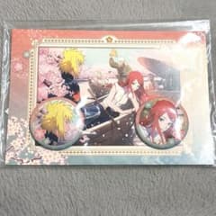 NARUTO Spring 波風ミナト うずまきクシナ 缶バッジ 未開封 - メルカリ
