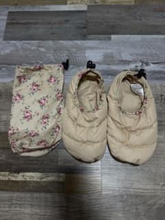 携帯用　室内履き　サンダル　スリッパ　花柄のサムネイル