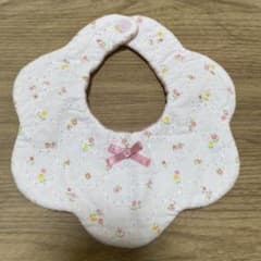 花型スタイ リバーシブル ピンク 小花柄のサムネイル