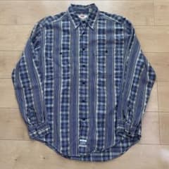 じ*ろ様 リーバイス　USA製　ヴィンテージ　ネルシャツ Mサイズ　90s ブル リーバイス ネルシャツ ブロード チェック 90s ヴィンテージ シャツ