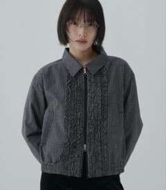 FEKETE チェックフリルシャツブルゾン ss26 - メルカリ