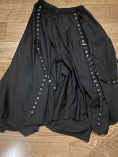 NOVESSEL【ノベセル】サスペンダー付きスカートレイヤードワイドパンツのサムネイル