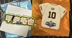 プロ野球 オールスター ユニフォーム型 缶バッジ ネームキーホルダー 甲斐拓也のサムネイル