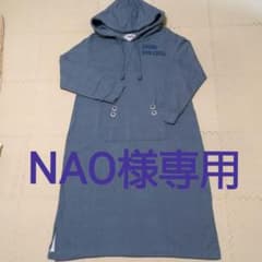 DENIMUS  フードスエットロングワンピース　Ｌサイズのサムネイル
