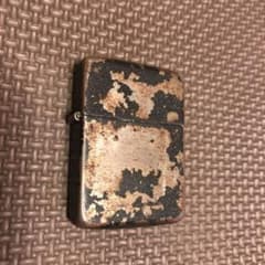 zippo ww2 ビンテージ ブラッククラックル 3バレルのサムネイル