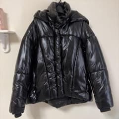 ZARA 블랙 다운 재킷