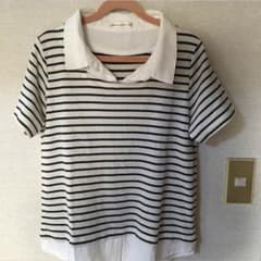 NICE CLAUP ボーダー シャツ トップスのサムネイル