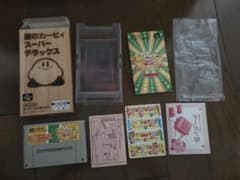 スーパーファミコンソフト 星のカービィ スーパーデラックス 箱説明書付　動作済みのサムネイル