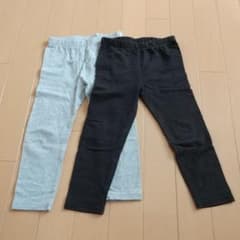 再値下げ★babygap スパッツ グレー、黒 ２枚セット３才 90～100cmのサムネイル