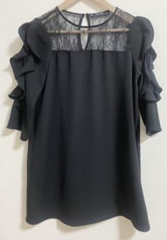 ザラ　ミニワンピース　ZARA BASIC ノースリーブ Lのサムネイル