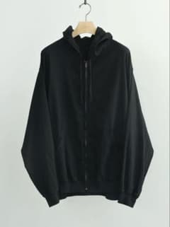 タグ付き新品未使用】 COMOLI オックス ジップパーカ BLACK コモリ