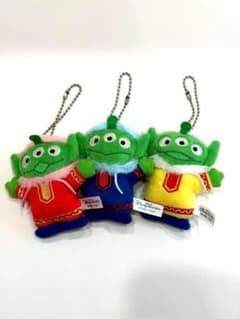 トイストーリー　エイリアン ぬいぐるみバッジ　3セット　ディズニーランド限定レア